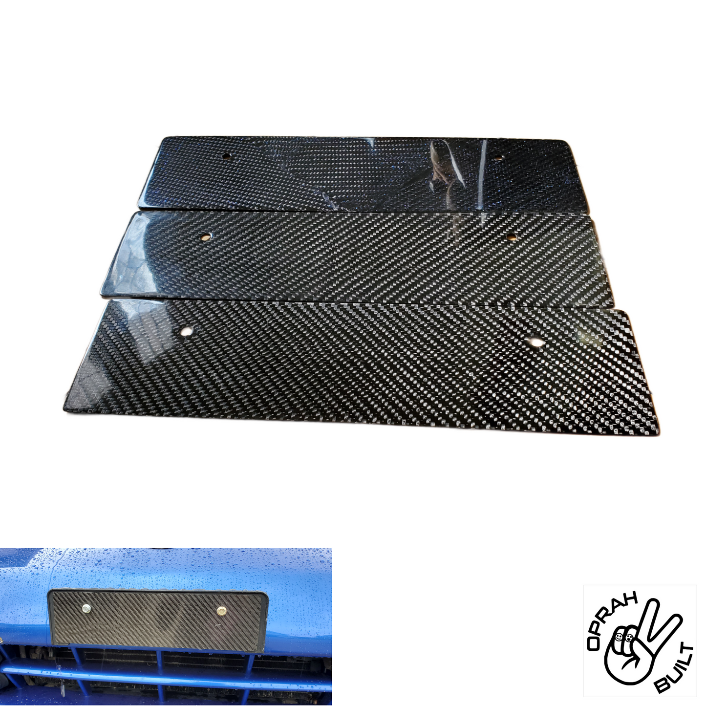 Carbon Fiber JDM Front License Plate Delete