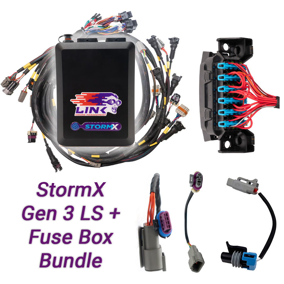 Gen3 LS Bundle - G4X StormX ECU + LS Engine Harness + Fuse Box bundle