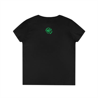Oprah Built This! Patterned Cotton V-Neck T-Shirt